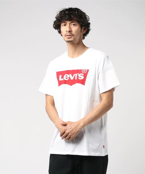 Levi's（リーバイス）の「Levi's/リーバイス バットウイングロゴ Tシャツ（Tシャツ/カットソー・メンズ・ネイビー/ホワイト/ブラック/グレー・L/S/M）」の7枚目の写真