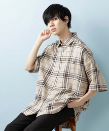 KANGOL | KANGOL×MONO-MART/カンゴール 別注ビッグシルエット チェックシャツ 半袖(シャツ/ブラウス)