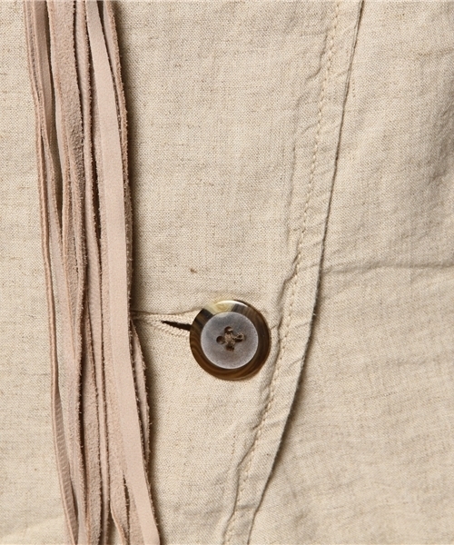 goa（ゴア）の「リネン混ナチュラルトレンチコート（トレンチコート・レディース・モカ/キナリ・FREE）」の7枚目の写真