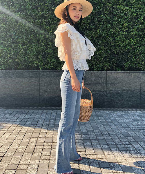 eimy istoire（エイミーイストワール）の「フレアウォッシュデニム  