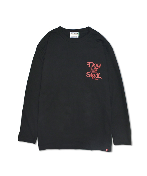 DOUBLE STEAL(ダブルスティール)の「Delivery Font 長袖Tシャツ(Tシャツ/カットソー・メンズ・ピンク/ホワイト×レッド/ブラック×ホワイト/ブラック×レッド/ホワイト×ブラック・MEDIUM/LARGE/X-LARGE/XX-LARGE)」の15枚目の写真