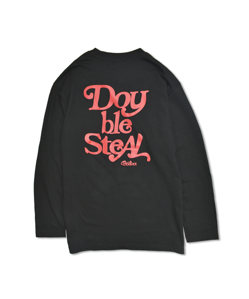DOUBLE STEAL(ダブルスティール)の「Delivery Font 長袖Tシャツ(Tシャツ/カットソー・メンズ・ピンク/ホワイト×レッド/ブラック×ホワイト/ブラック×レッド/ホワイト×ブラック・MEDIUM/LARGE/X-LARGE/XX-LARGE)」の21枚目の写真