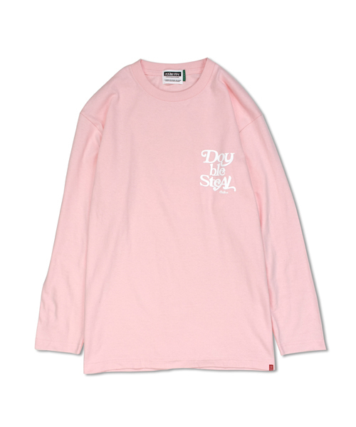 DOUBLE STEAL(ダブルスティール)の「Delivery Font 長袖Tシャツ(Tシャツ/カットソー・メンズ・ピンク/ホワイト×レッド/ブラック×ホワイト/ブラック×レッド/ホワイト×ブラック・MEDIUM/LARGE/X-LARGE/XX-LARGE)」の20枚目の写真