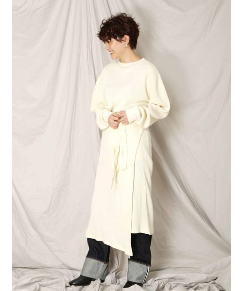 Ungrid(アングリッド)の「ワッフルレイヤードデザインワンピース(ワンピース・レディース・オフホワイト/カーキ・FREE)」の3枚目の写真