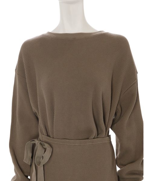 Ungrid(アングリッド)の「ワッフルレイヤードデザインワンピース(ワンピース・レディース・オフホワイト/カーキ・FREE)」の11枚目の写真