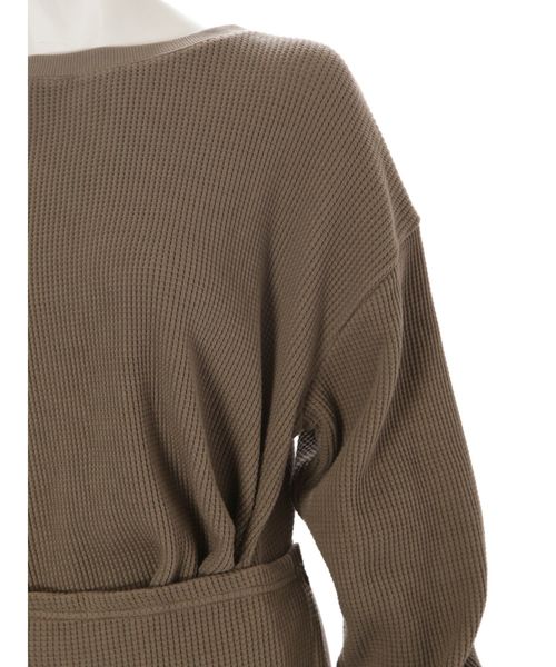 Ungrid(アングリッド)の「ワッフルレイヤードデザインワンピース(ワンピース・レディース・オフホワイト/カーキ・FREE)」の13枚目の写真