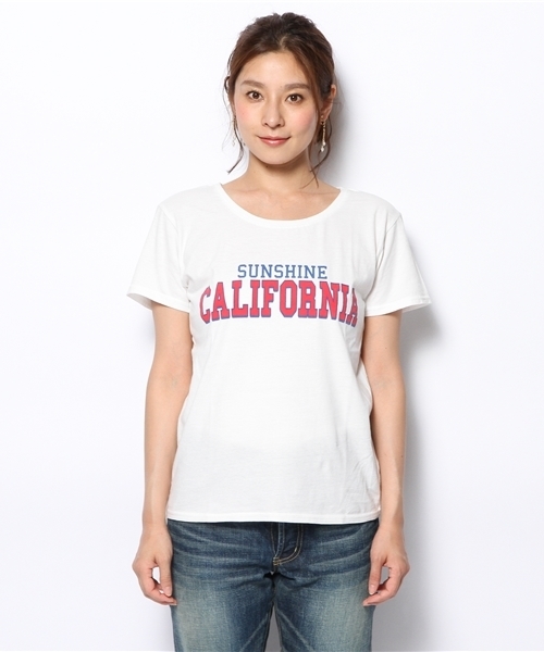 green label relaxing（グリーンレーベルリラクシング）の「GC C LOGO S/S Tシャツ ◆（Tシャツ/カットソー・レディース・ホワイト/ネイビー・フリー）」の10枚目の写真