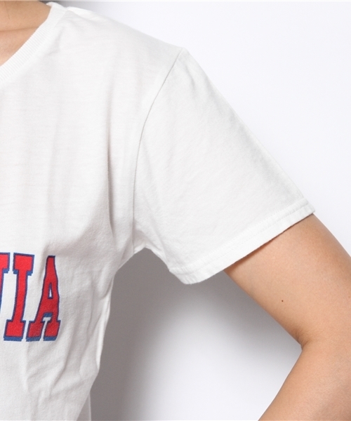 green label relaxing（グリーンレーベルリラクシング）の「GC C LOGO S/S Tシャツ ◆（Tシャツ/カットソー・レディース・ホワイト/ネイビー・フリー）」の3枚目の写真