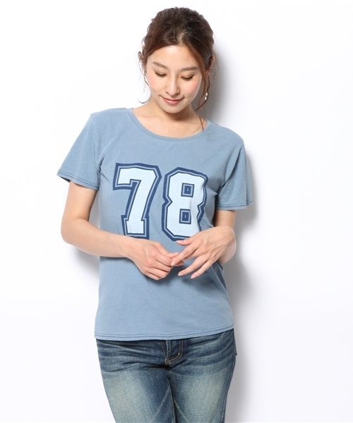 green label relaxing（グリーンレーベルリラクシング）の「GC C LOGO S/S Tシャツ ◆（Tシャツ/カットソー・レディース・ホワイト/ネイビー・フリー）」の11枚目の写真