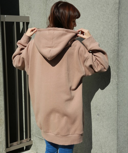 n'ee-ne(ネーネ)の「チュニックトレーナー(パーカー・レディース・オフホワイト/ブラック/モカ/ベージュ・M/L)」の8枚目の写真