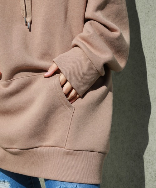 n'ee-ne(ネーネ)の「チュニックトレーナー(パーカー・レディース・オフホワイト/ブラック/モカ/ベージュ・M/L)」の18枚目の写真