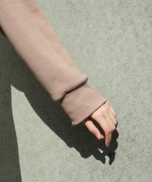 n'ee-ne(ネーネ)の「チュニックトレーナー(パーカー・レディース・オフホワイト/ブラック/モカ/ベージュ・M/L)」の12枚目の写真