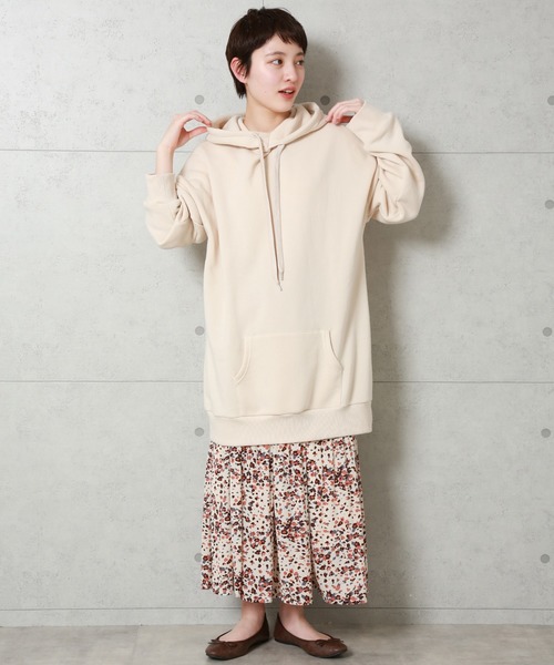 n'ee-ne(ネーネ)の「チュニックトレーナー(パーカー・レディース・オフホワイト/ブラック/モカ/ベージュ・M/L)」の21枚目の写真