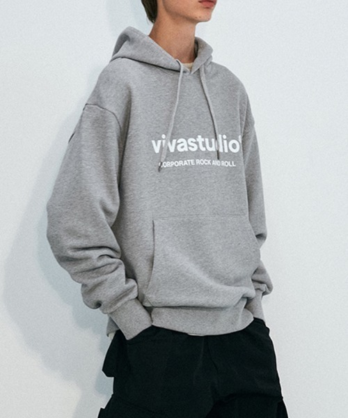 AQOSTUDIO パーカー フーディ ネイビー unisex 8BAhkxzX9HYrbfgTESFEhev7XRMMt1