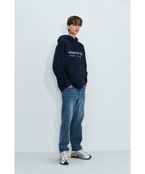 【新品】 IAB STUDIO 原宿 パーカー ネイビー XXL メンズ パーカー メンズ ジップアップ 長袖 アメカジ ブランド セブンス