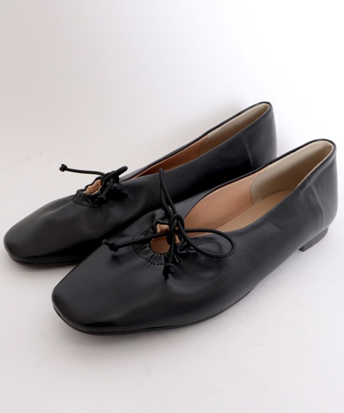 archives（アルシーヴ）の「変型バレエシューズ（バレエシューズ・レディース・ブラック/アイボリー・MEDIUM/LARGE）」の3枚目の写真