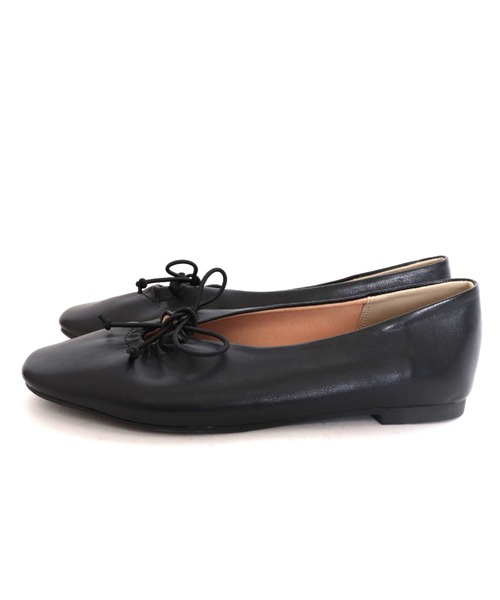 archives（アルシーヴ）の「変型バレエシューズ（バレエシューズ・レディース・ブラック/アイボリー・MEDIUM/LARGE）」の4枚目の写真