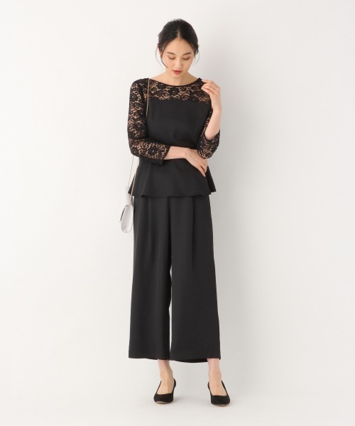 GLOBAL WORK（グローバルワーク）の「切替レースセットアップ【MATINEE LINE】/ 862122（ドレス・レディース・ブラック/ネイビー・MEDIUM/LARGE）」の3枚目の写真