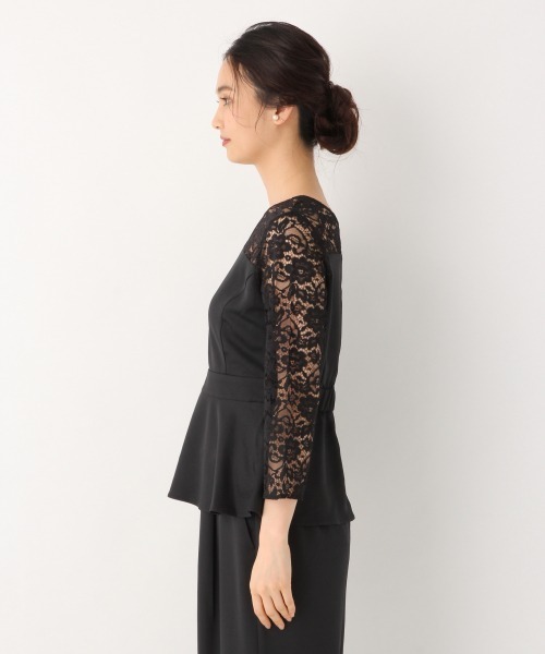 GLOBAL WORK（グローバルワーク）の「切替レースセットアップ【MATINEE LINE】/ 862122（ドレス・レディース・ブラック/ネイビー・MEDIUM/LARGE）」の4枚目の写真
