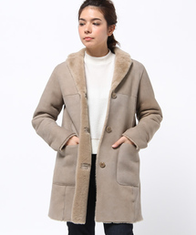 AMERICAN RAG CIE | 【期間限定アウターフェア】リアルムートンコート/214-AKS-L142-CO066(ムートンコート)