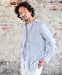 LIL VENDARS | ストレッチオックスバンドカラー長袖シャツ(シャツ/ブラウス)