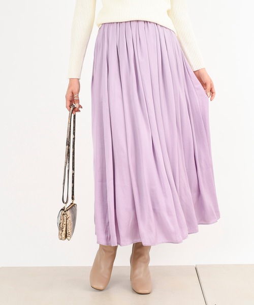 DouDou（ドゥドゥ）の「ギャザースカート（スカート・レディース・ブルー/バイオレット/ピンク・FREE）」の2枚目の写真