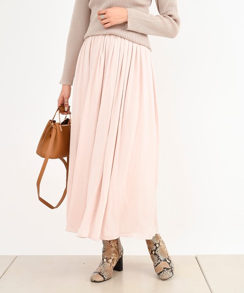 DouDou（ドゥドゥ）の「ギャザースカート（スカート・レディース・ブルー/バイオレット/ピンク・FREE）」の4枚目の写真