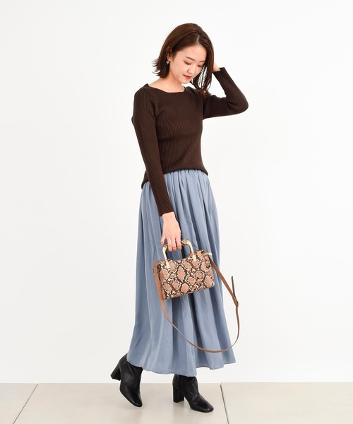 DouDou（ドゥドゥ）の「ギャザースカート（スカート・レディース・ブルー/バイオレット/ピンク・FREE）」の14枚目の写真