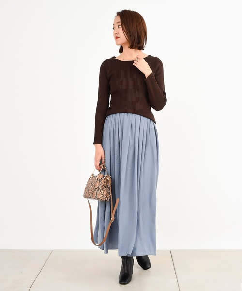 DouDou（ドゥドゥ）の「ギャザースカート（スカート・レディース・ブルー/バイオレット/ピンク・FREE）」の16枚目の写真