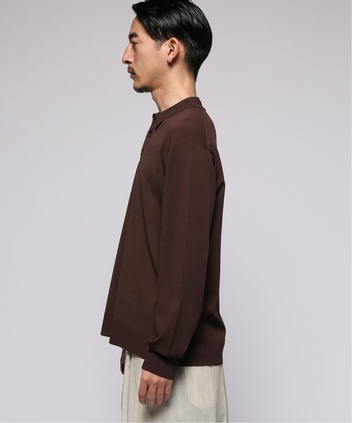417 EDIFICE（フォーワンセブンエディフィス）の「【SAGE / サージ】Jersey Knit ポロ（ニット/セーター・メンズ・ブラック/ネイビー/ブラウン・MEDIUM/LARGE）」の15枚目の写真
