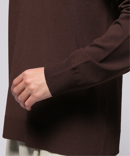 417 EDIFICE（フォーワンセブンエディフィス）の「【SAGE / サージ】Jersey Knit ポロ（ニット/セーター・メンズ・ブラック/ネイビー/ブラウン・MEDIUM/LARGE）」の12枚目の写真