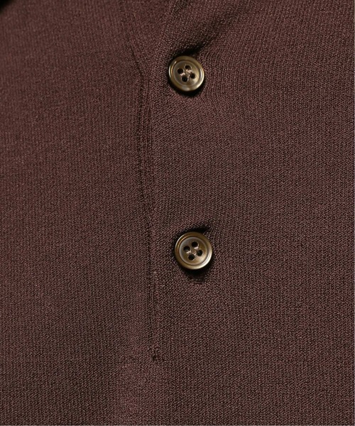 417 EDIFICE（フォーワンセブンエディフィス）の「【SAGE / サージ】Jersey Knit ポロ（ニット/セーター・メンズ・ブラック/ネイビー/ブラウン・MEDIUM/LARGE）」の18枚目の写真