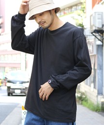 Champion | Champion/ チャンピオン Long Sleeve T ワンポイント 無地 ロンT/長袖Tシャツ(Tシャツ/カットソー)