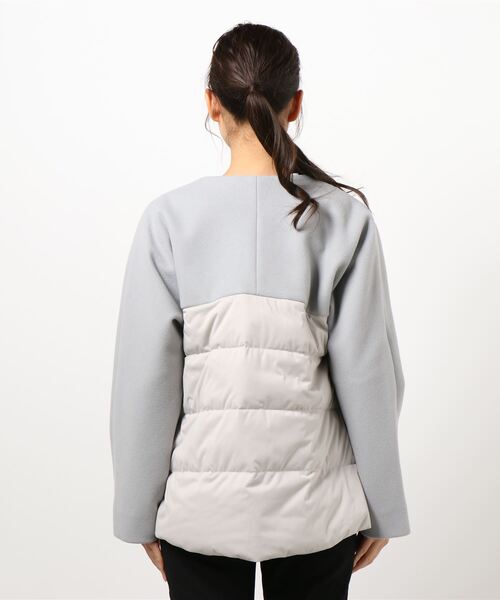 PICCIN（ピッチン）の「ダウン切り替えショートコート（ダウンジャケット/コート・レディース・ブラック/ネイビー/グレイッシュベージュ・M）」の12枚目の写真