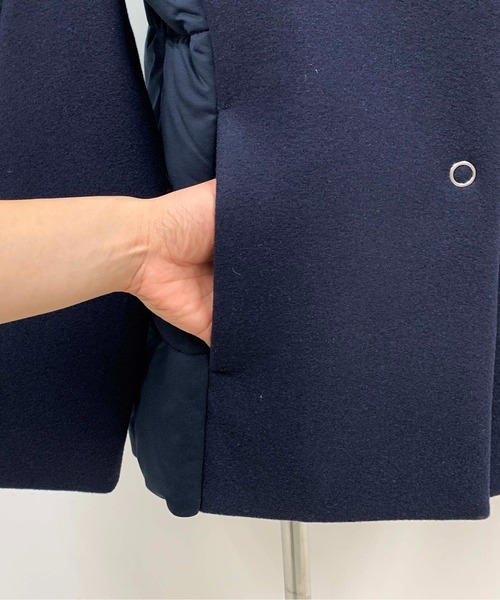 PICCIN（ピッチン）の「ダウン切り替えショートコート（ダウンジャケット/コート・レディース・ブラック/ネイビー/グレイッシュベージュ・M）」の7枚目の写真