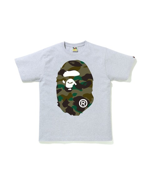 A BATHING APE(アベイシングエイプ)の「1ST CAMO BIG APE HEAD TEE M(Tシャツ/カットソー・メンズ・イエロー×グレー/ブラック×イエロー/ホワイト×グリーン/ブラック×グリーン/ホワイト×イエロー/グレー系その他・MEDIUM/XX-LARGE/LARGE/SMALL/X-LARGE/XXX-LARGE)」の5枚目の写真