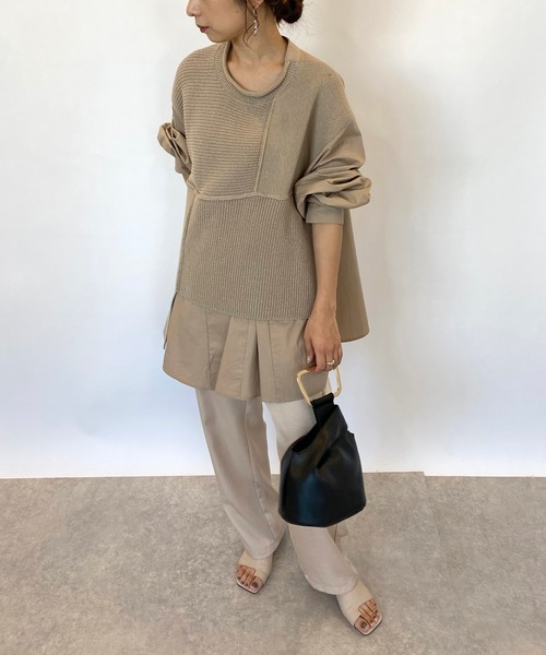 CAPRICIEUX LE&#39;MAGE - CAPRICIEUX LE&#39;MAGE シャツドッキングニット CAPRICIEUX LE'MAGE（カプリシューレマージュ）の「シャツ