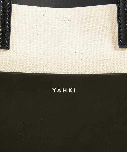 YAHKI(ヤーキ)の「<YAHKI>∴キャンバス×レザートートバッグ -2WAY-(トートバッグ・レディース・ブラック/ベージュ・FREE)」の11枚目の写真