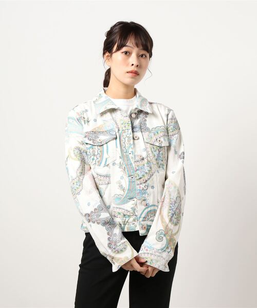 Desigual（デシグアル）の「デニムジャケット PALY（デニムジャケット・レディース・ホワイト・S/L/SS/3L/M/2L/4L）」の2枚目の写真