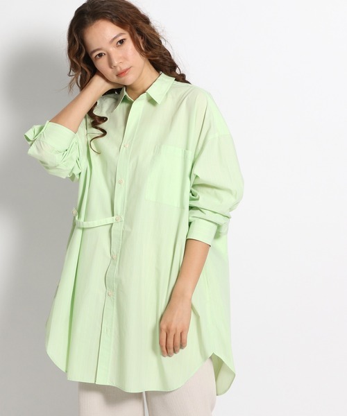 niko and...(ニコアンド)の「miulisse(ミュウリス)3WAYシャツ(シャツ/ブラウス・レディース・イエロー/ピンク/ライトグリーン・FREE)」の2枚目の写真