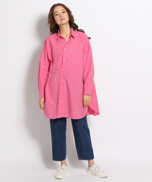 niko and...(ニコアンド)の「miulisse(ミュウリス)3WAYシャツ(シャツ/ブラウス・レディース・イエロー/ピンク/ライトグリーン・FREE)」の7枚目の写真