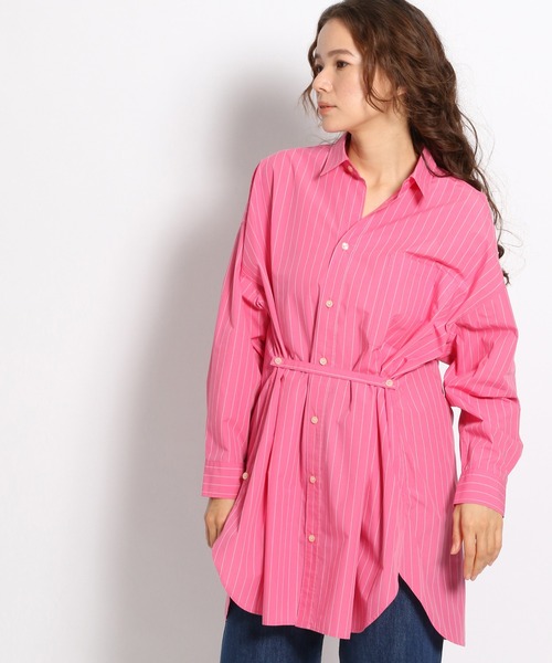 niko and...(ニコアンド)の「miulisse(ミュウリス)3WAYシャツ(シャツ/ブラウス・レディース・イエロー/ピンク/ライトグリーン・FREE)」の4枚目の写真