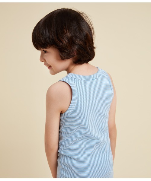 PETIT BATEAU（プチバトー）の「ミラレ＆ホワイトタンクトップ２枚組（タンクトップ・キッズ・その他・6YEAR/8YEAR/10YEAR/12YEAR）」の9枚目の写真