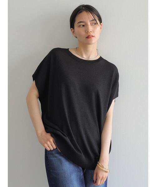 AMERICAN HOLIC(アメリカンホリック)の「フレンチスリーブニットプルオーバー(ニット/セーター・レディース・ベージュ/オフホワイト/サックスブルー/イエロー/ライトグリーン/ブラック・MEDIUM/LARGE)」の19枚目の写真