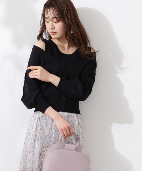 PROPORTION BODY DRESSING(プロポーションボディドレッシング)の「3wayニット / 1211170419(ニット/セーター・レディース・ブルー系その他/ブラック/グレー・FREE)」の1枚目の写真