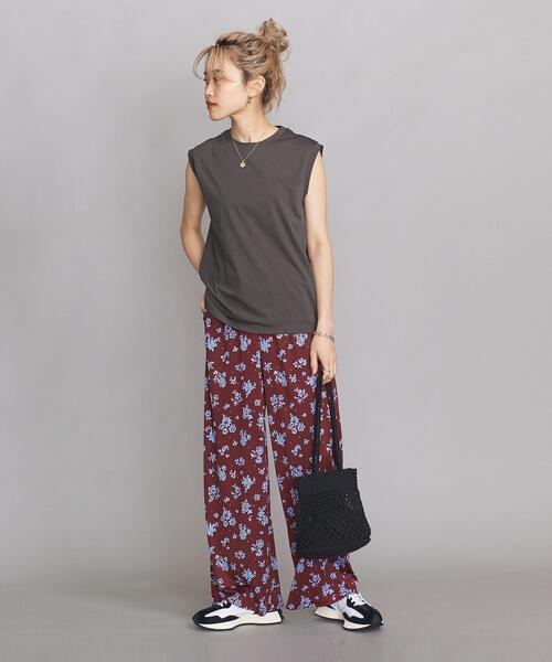 ビューティ&ユース ユナイテッドアローズ  テロ感ノースリーブカットソー H BEAUTY&YOUTH UNITED ARROWS（エイチビューティーアンドユース