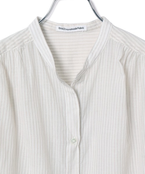 ADAM ET ROPE'(アダムエロペ)の「【KHADI(カディ)】インドコットンフレンチシャツ(シャツ/ブラウス・レディース・ピンク/ミント/ホワイト系その他・FREE)」の13枚目の写真