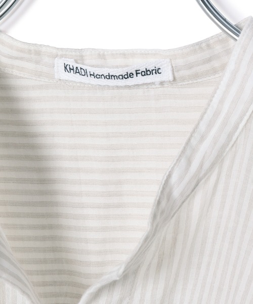 ADAM ET ROPE'(アダムエロペ)の「【KHADI(カディ)】インドコットンフレンチシャツ(シャツ/ブラウス・レディース・ピンク/ミント/ホワイト系その他・FREE)」の16枚目の写真