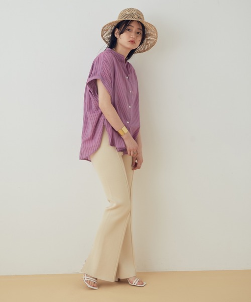 ADAM ET ROPE'(アダムエロペ)の「【KHADI(カディ)】インドコットンフレンチシャツ(シャツ/ブラウス・レディース・ピンク/ミント/ホワイト系その他・FREE)」の20枚目の写真