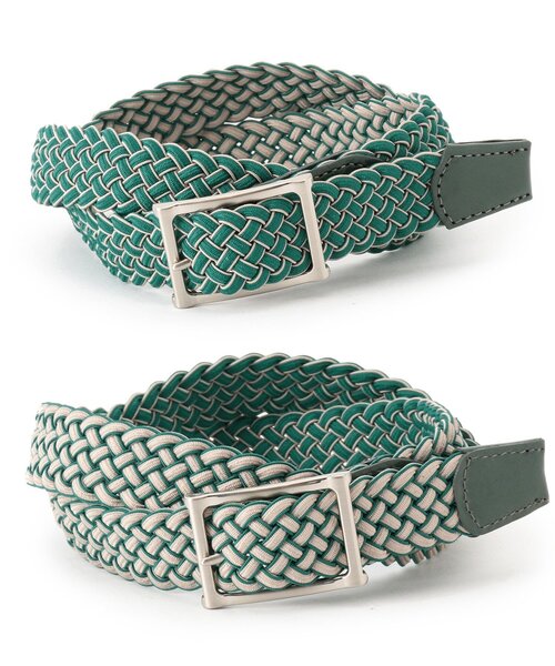 TAKEO KIKUCHI(タケオキクチ)の「◆リバーシブル ゴムメッシュ ベルト(ベルト・メンズ・ネイビー系4/ライトグリーン系/ブラック系4/ピンク系・00)」の3枚目の写真